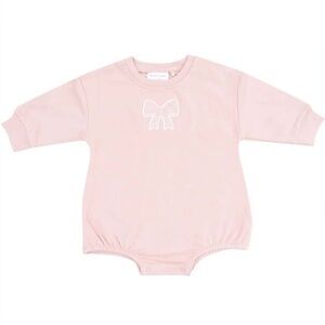 NWT Angel Dear Pink Baby Onesie Bubble with Bow